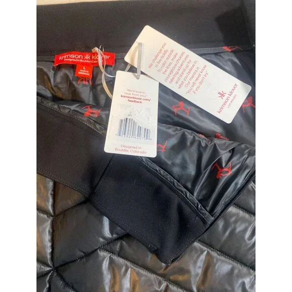 NWT Krimson Klover Carving Skirt Women's Large Black Insulated Ski Apres Nordic - Picture 6 of 16